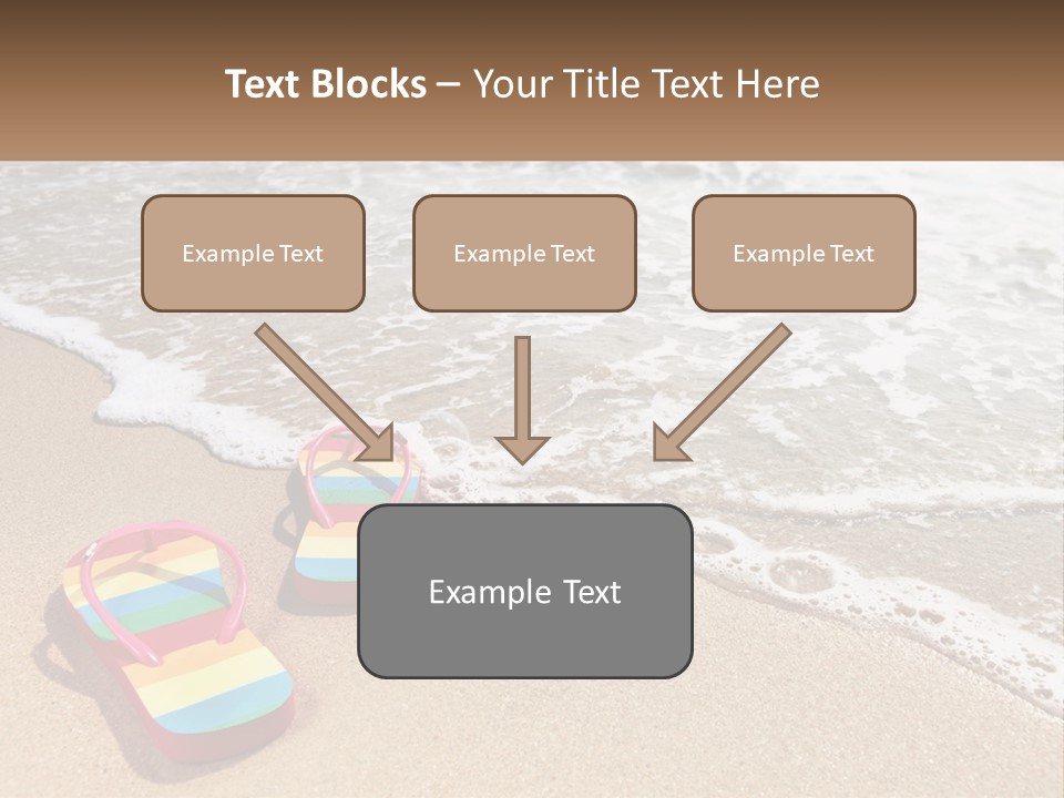 Sun Shore Blue PowerPoint Template