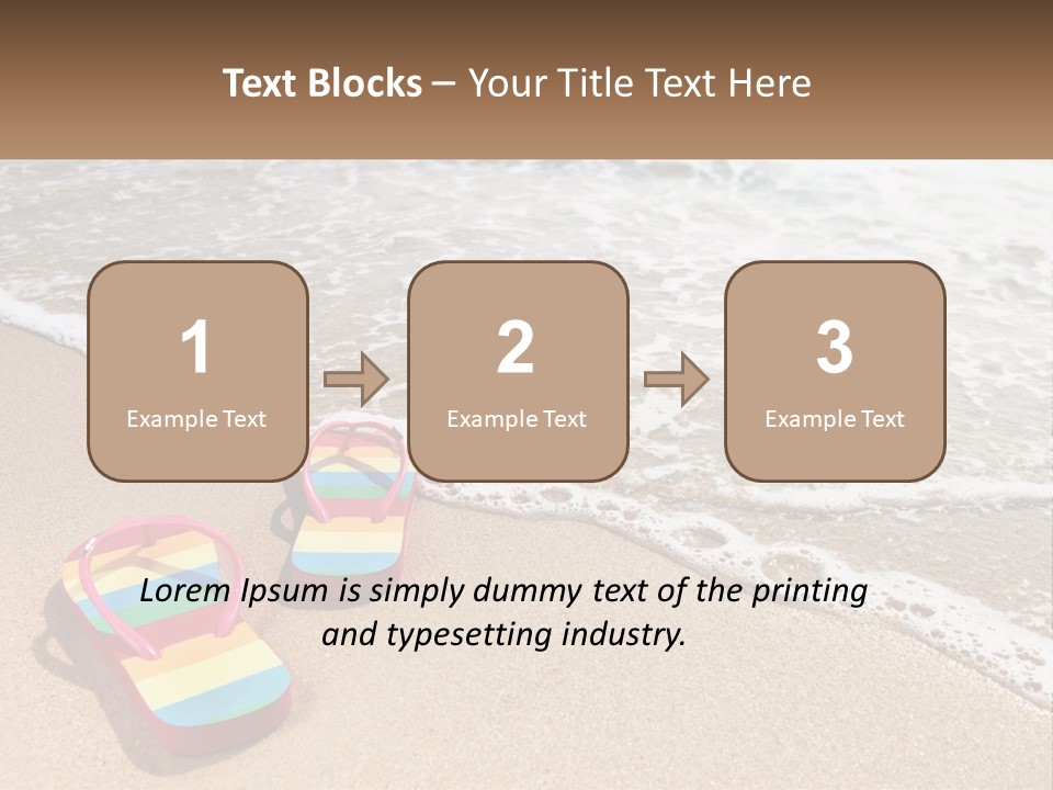 Sun Shore Blue PowerPoint Template