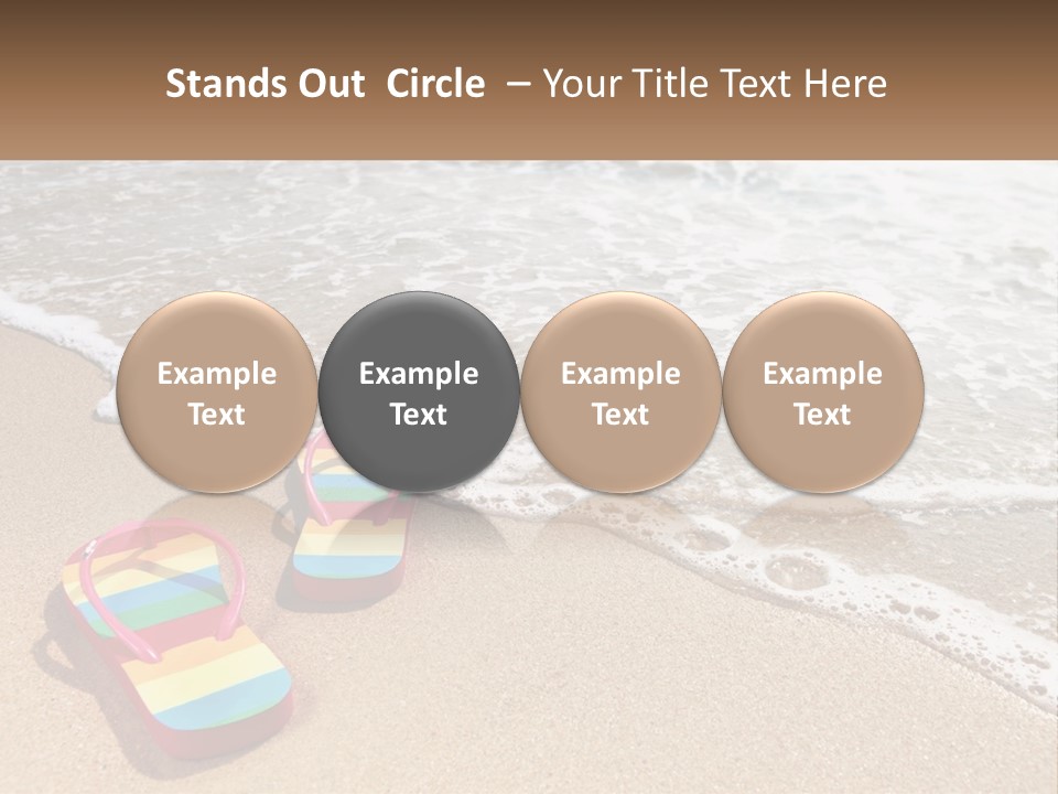 Sun Shore Blue PowerPoint Template