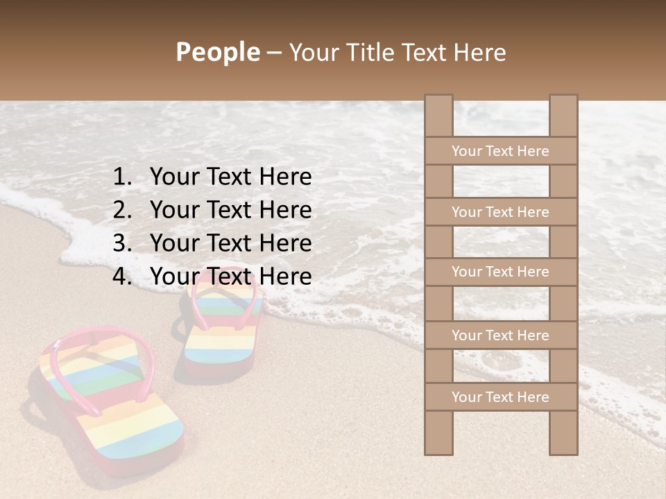 Sun Shore Blue PowerPoint Template