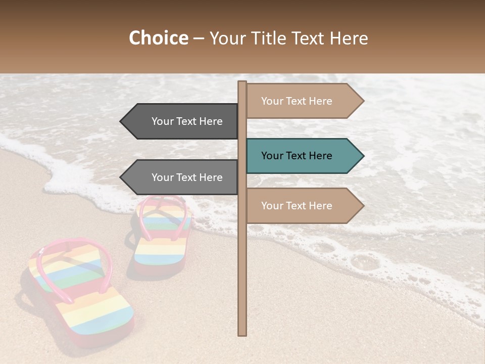 Sun Shore Blue PowerPoint Template
