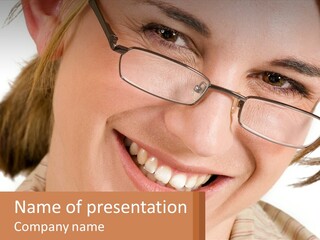 Smile Blonde Friendly PowerPoint Template