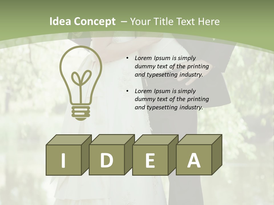 Holding Look Young PowerPoint Template