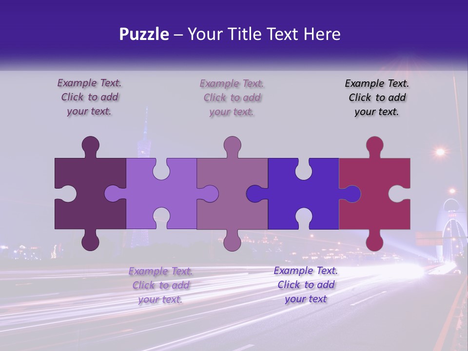 Guangzhou Office Night PowerPoint Template