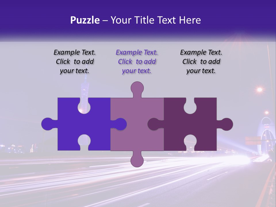 Guangzhou Office Night PowerPoint Template