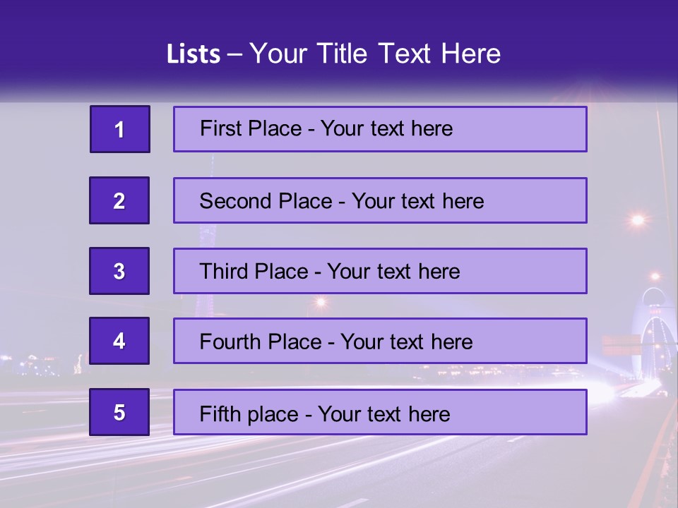 Guangzhou Office Night PowerPoint Template