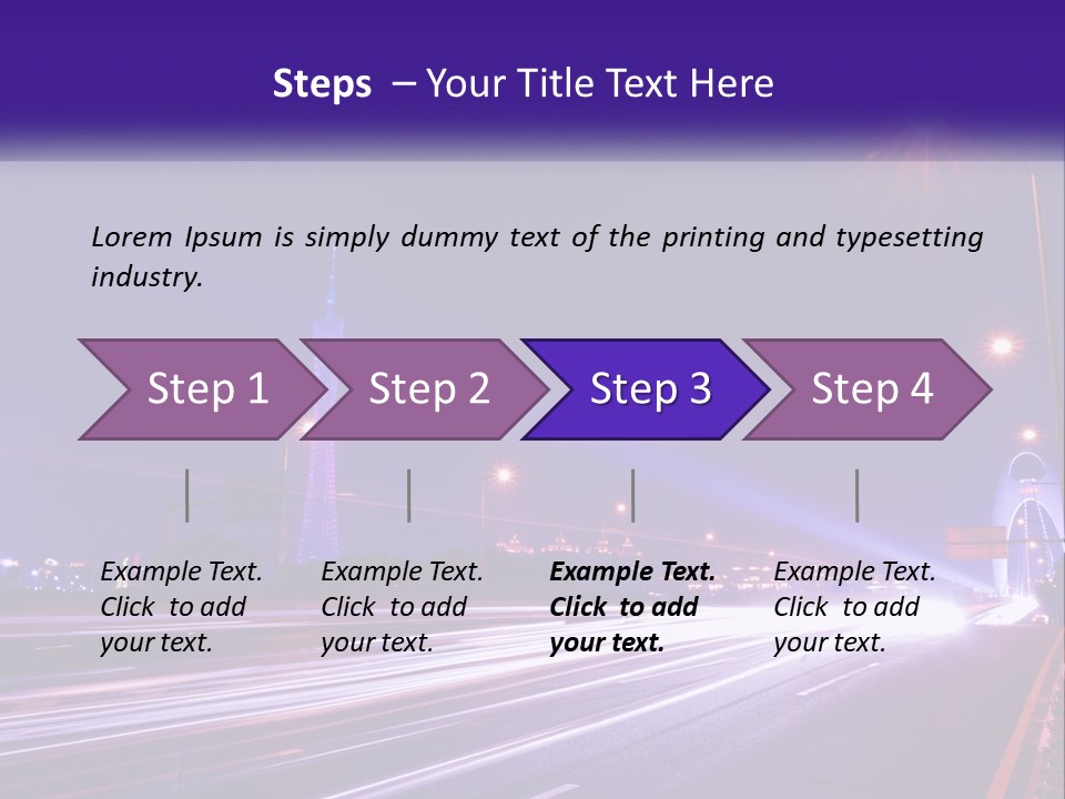 Guangzhou Office Night PowerPoint Template