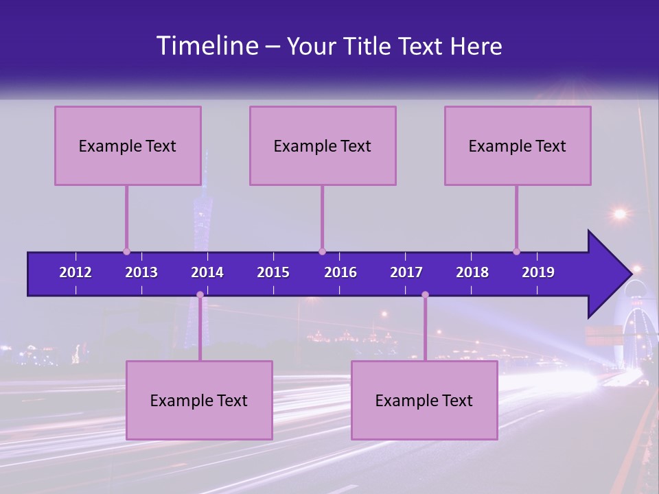 Guangzhou Office Night PowerPoint Template