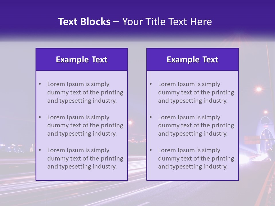 Guangzhou Office Night PowerPoint Template