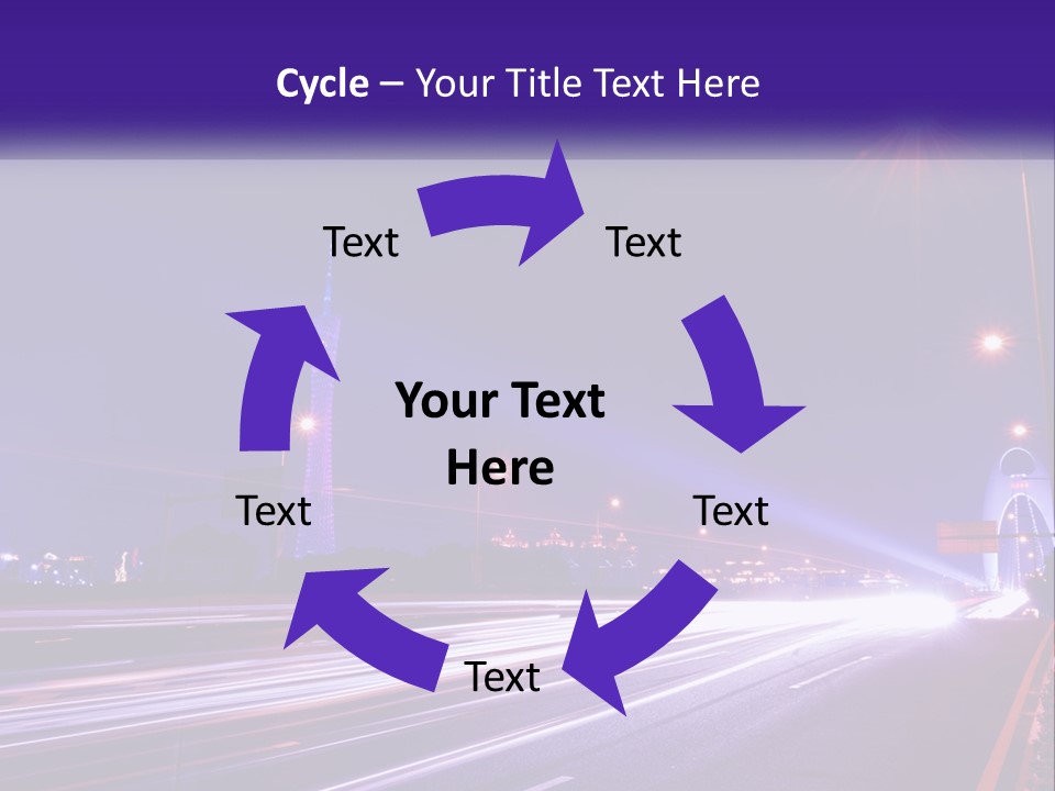 Guangzhou Office Night PowerPoint Template