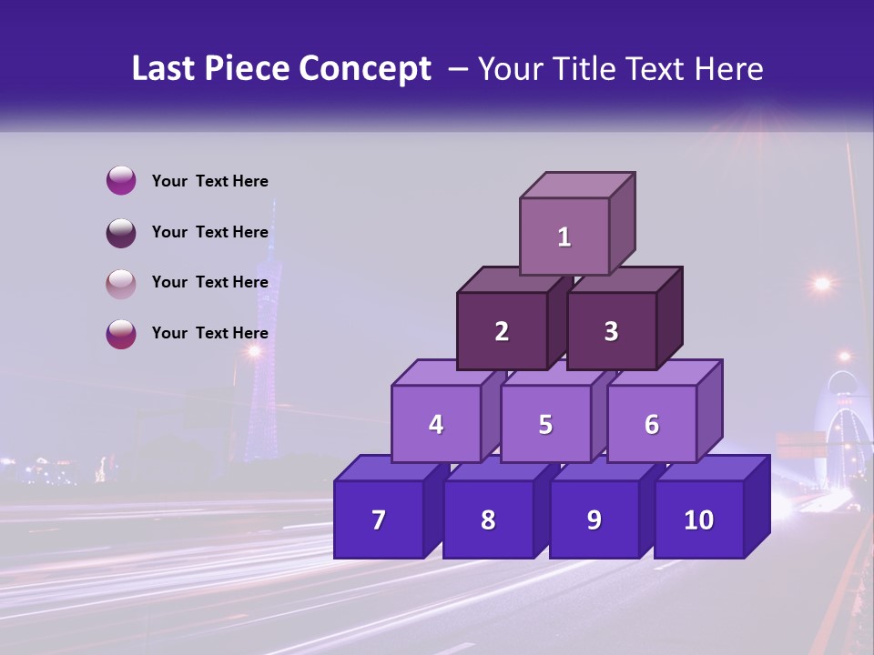 Guangzhou Office Night PowerPoint Template