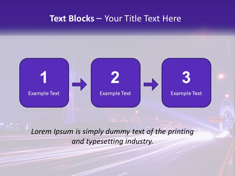 Guangzhou Office Night PowerPoint Template