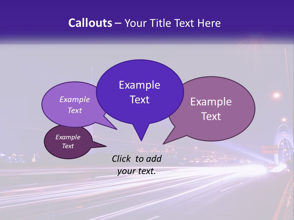 Guangzhou Office Night PowerPoint Template
