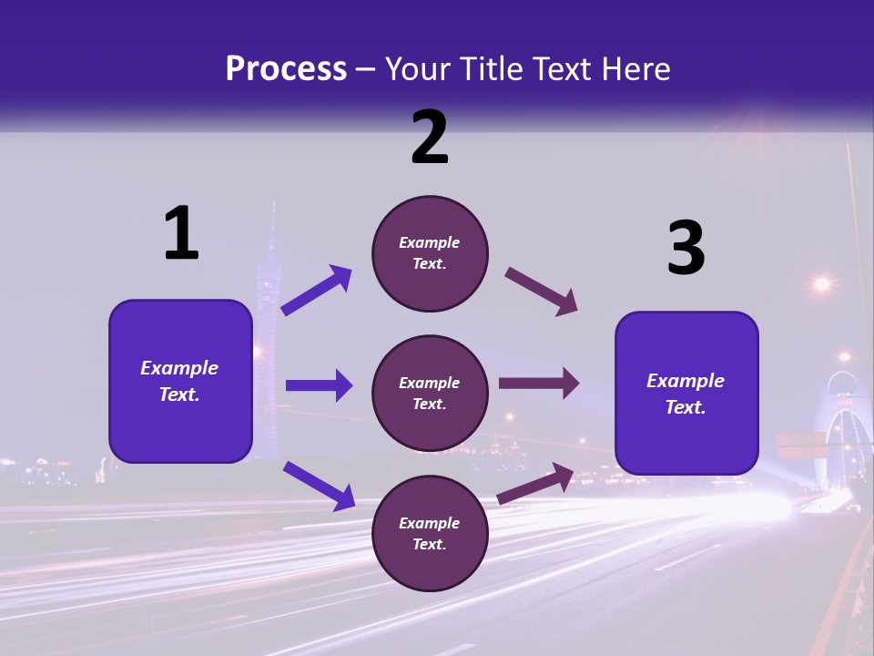 Guangzhou Office Night PowerPoint Template
