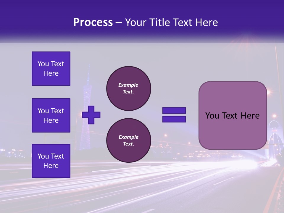 Guangzhou Office Night PowerPoint Template