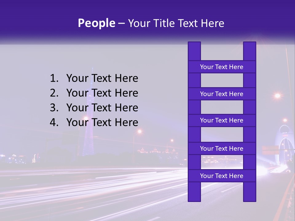 Guangzhou Office Night PowerPoint Template