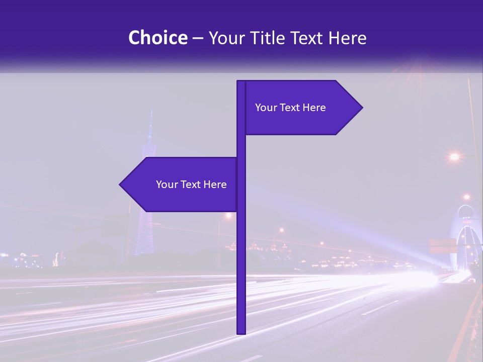 Guangzhou Office Night PowerPoint Template