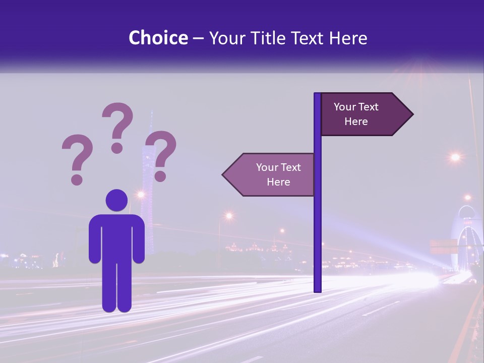 Guangzhou Office Night PowerPoint Template