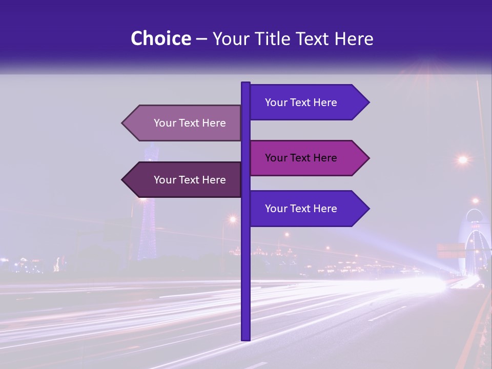 Guangzhou Office Night PowerPoint Template