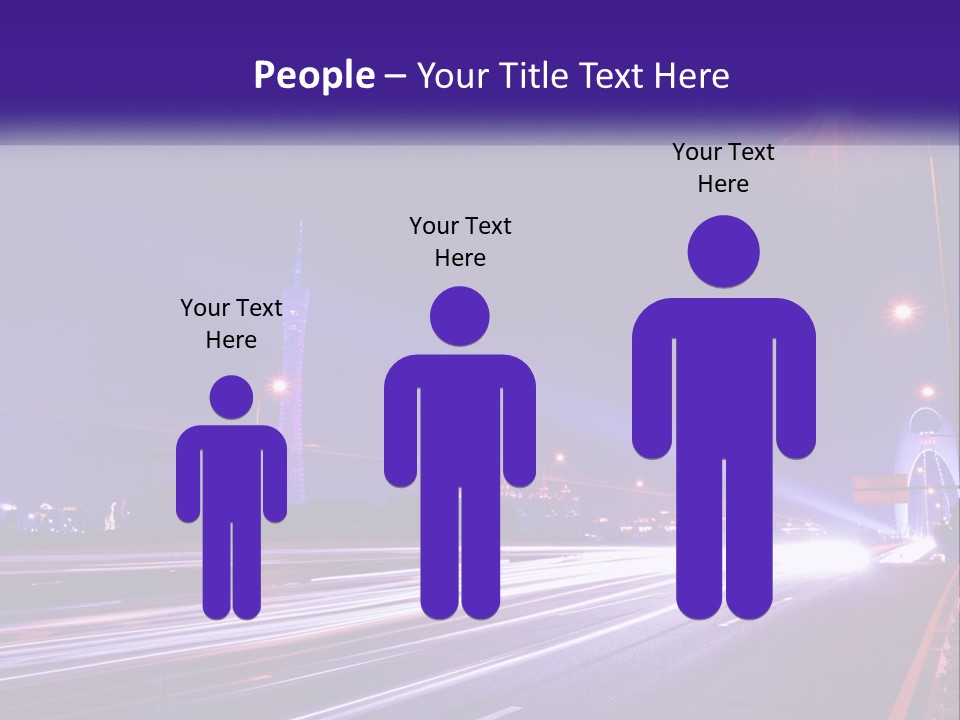 Guangzhou Office Night PowerPoint Template