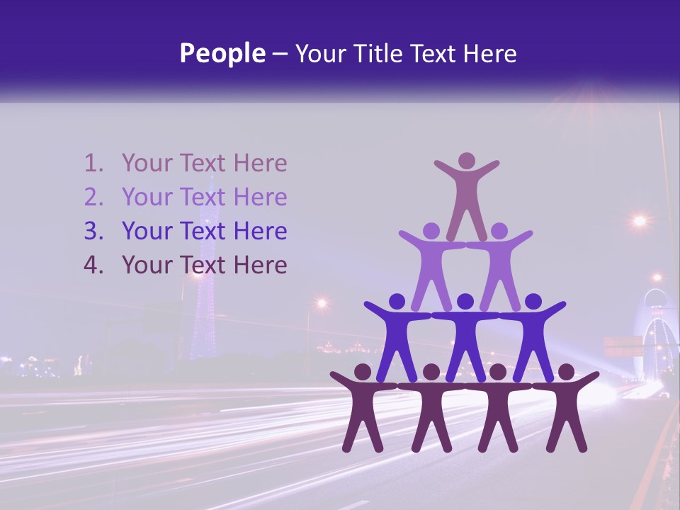 Guangzhou Office Night PowerPoint Template