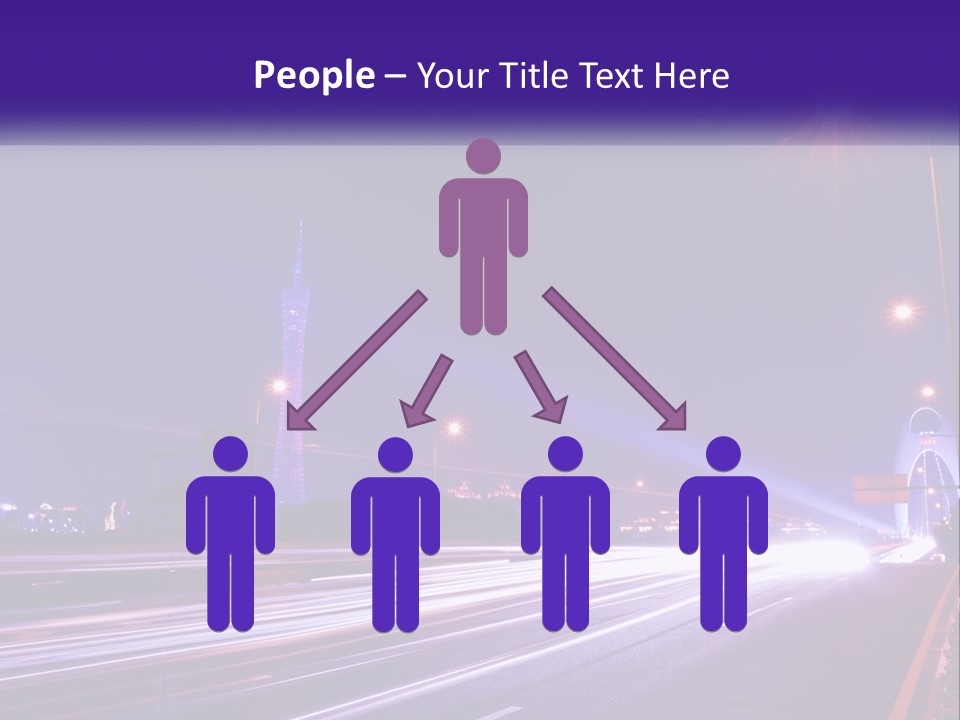 Guangzhou Office Night PowerPoint Template