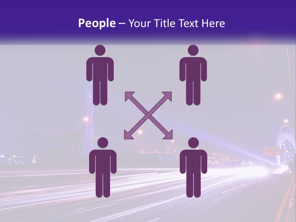 Guangzhou Office Night PowerPoint Template