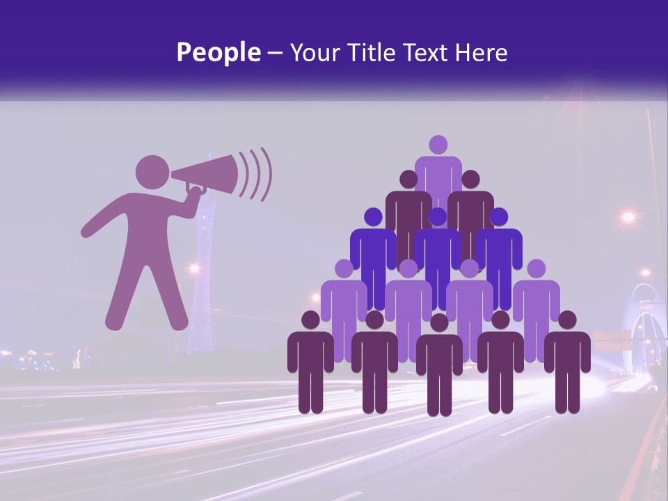 Guangzhou Office Night PowerPoint Template