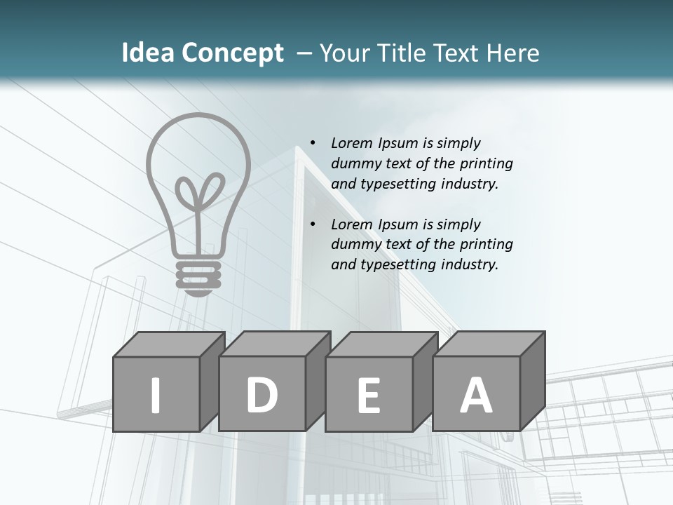 Illustration New Ideas PowerPoint Template