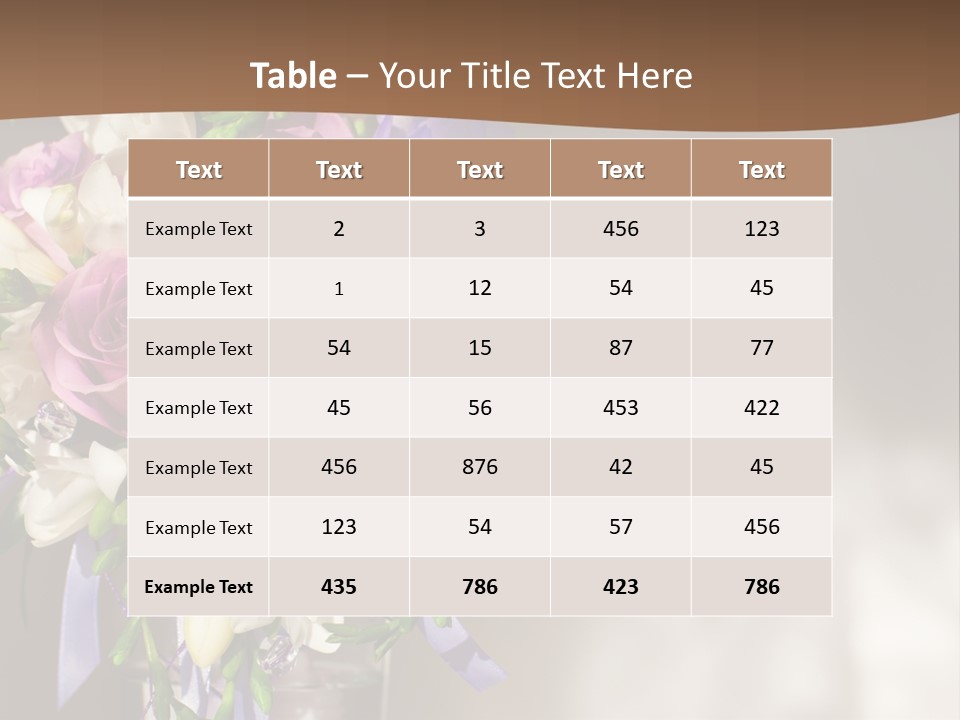 Spring Orchid Blossom PowerPoint Template