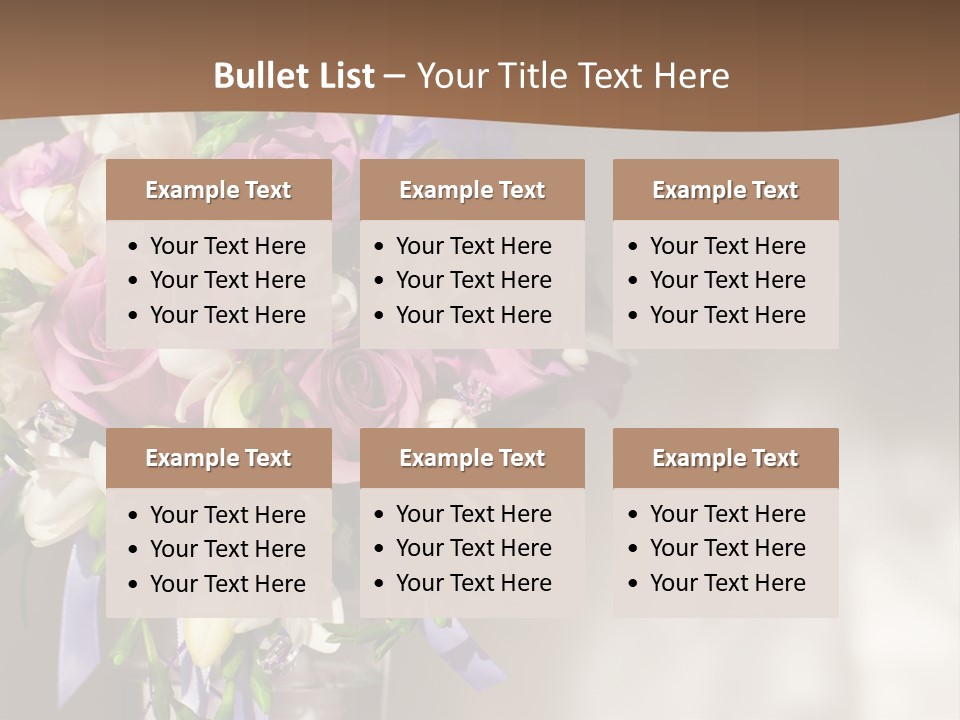 Spring Orchid Blossom PowerPoint Template