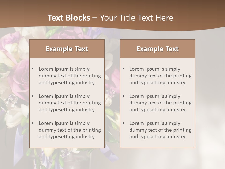 Spring Orchid Blossom PowerPoint Template