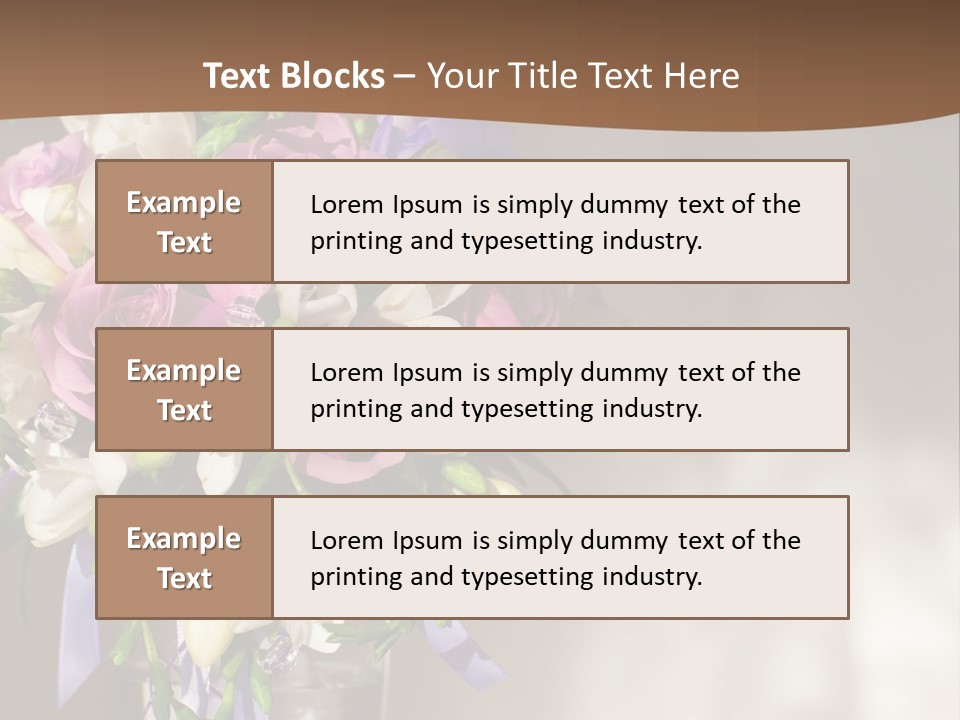 Spring Orchid Blossom PowerPoint Template