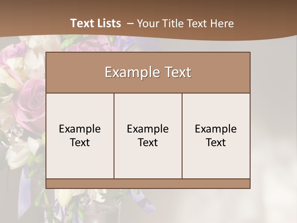 Spring Orchid Blossom PowerPoint Template
