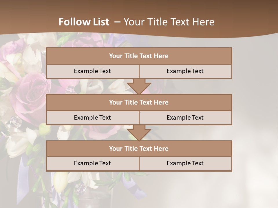 Spring Orchid Blossom PowerPoint Template