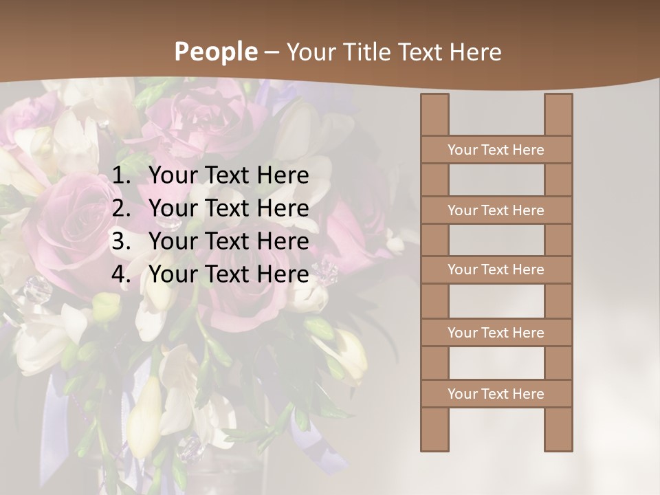 Spring Orchid Blossom PowerPoint Template
