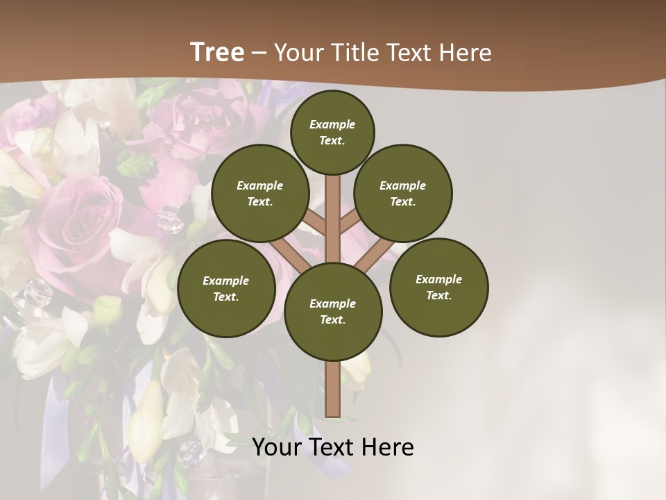 Spring Orchid Blossom PowerPoint Template