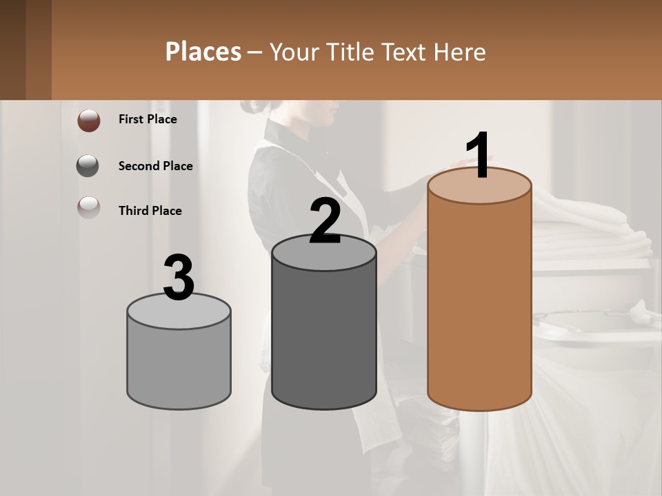 Bed Black Horizontal PowerPoint Template