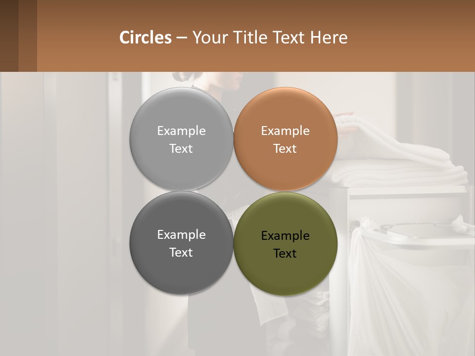 Bed Black Horizontal PowerPoint Template