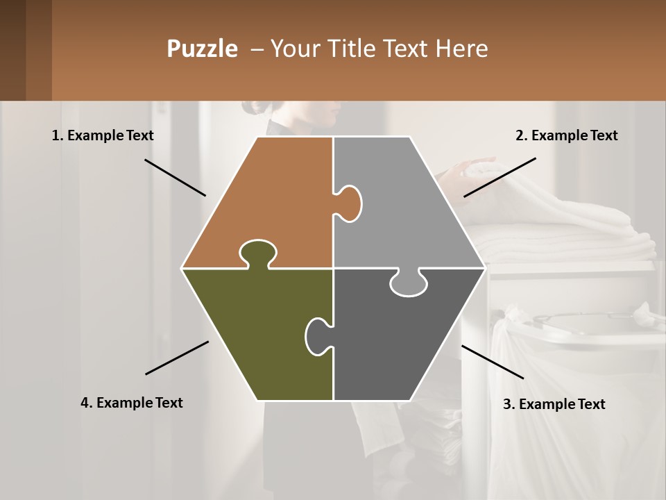 Bed Black Horizontal PowerPoint Template