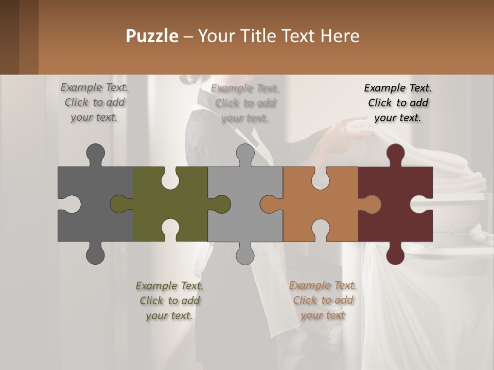 Bed Black Horizontal PowerPoint Template