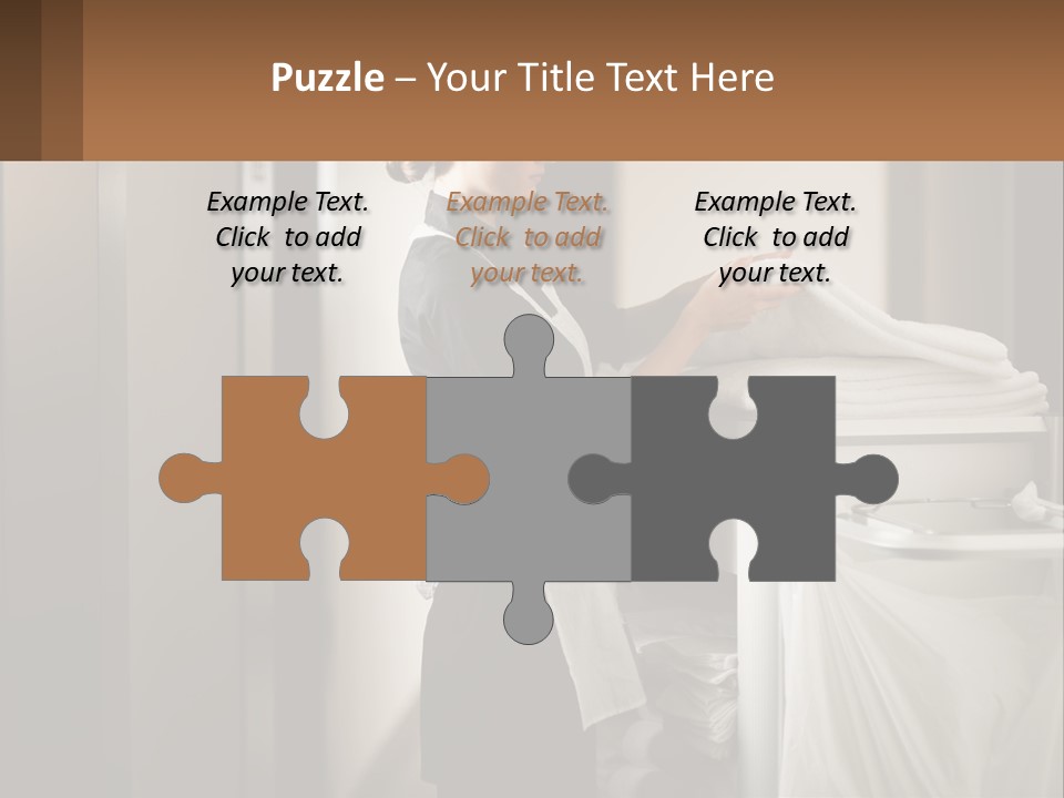 Bed Black Horizontal PowerPoint Template