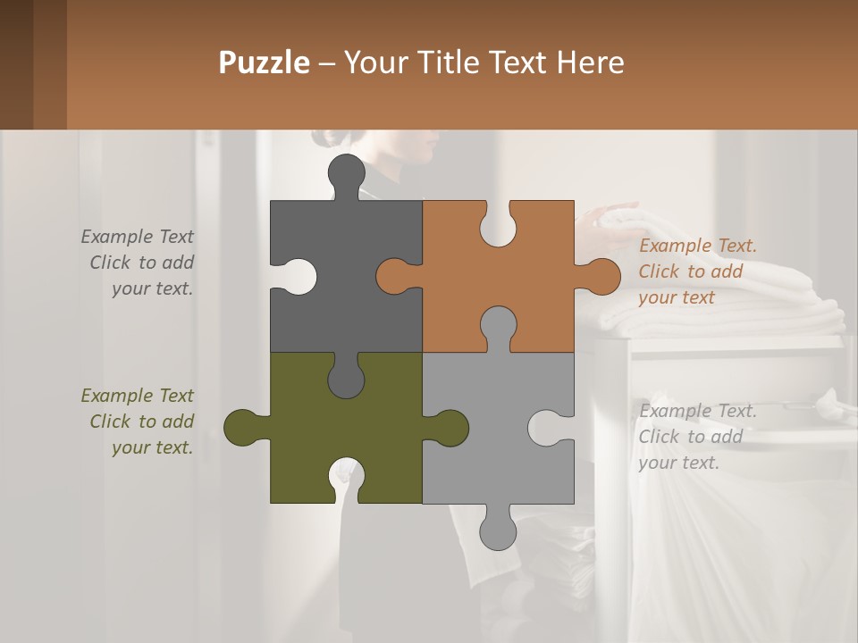 Bed Black Horizontal PowerPoint Template