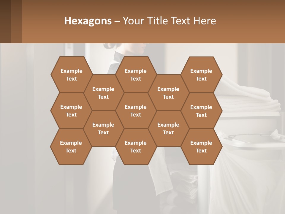 Bed Black Horizontal PowerPoint Template