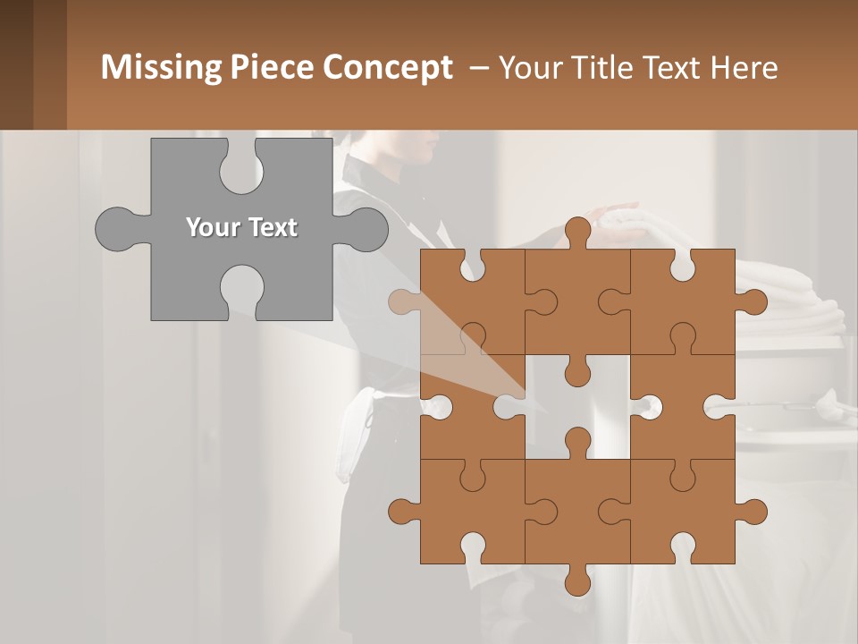 Bed Black Horizontal PowerPoint Template