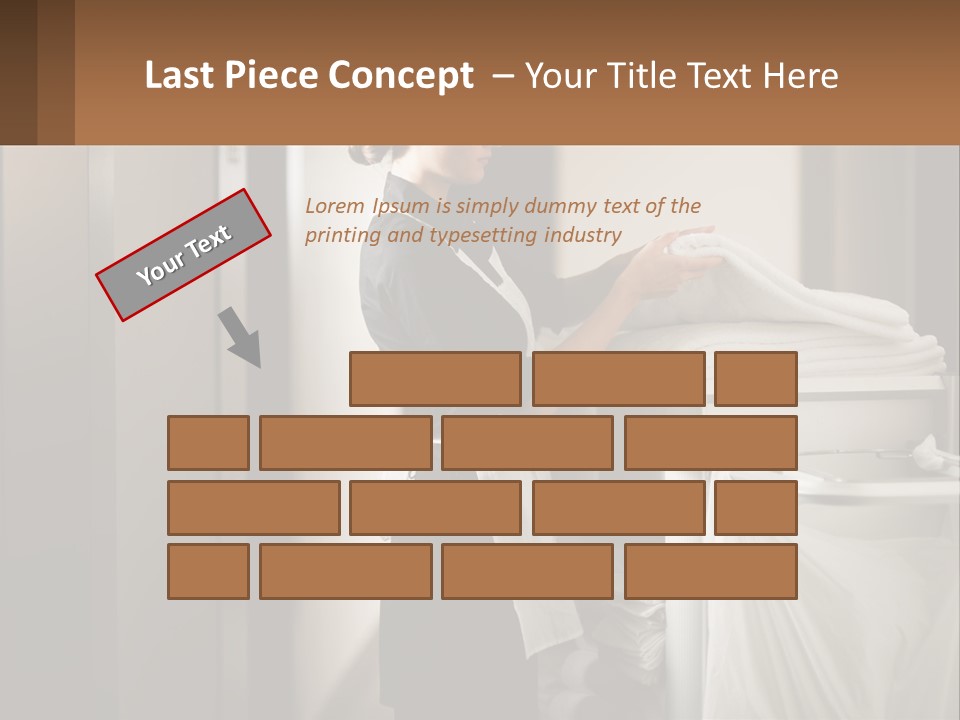 Bed Black Horizontal PowerPoint Template