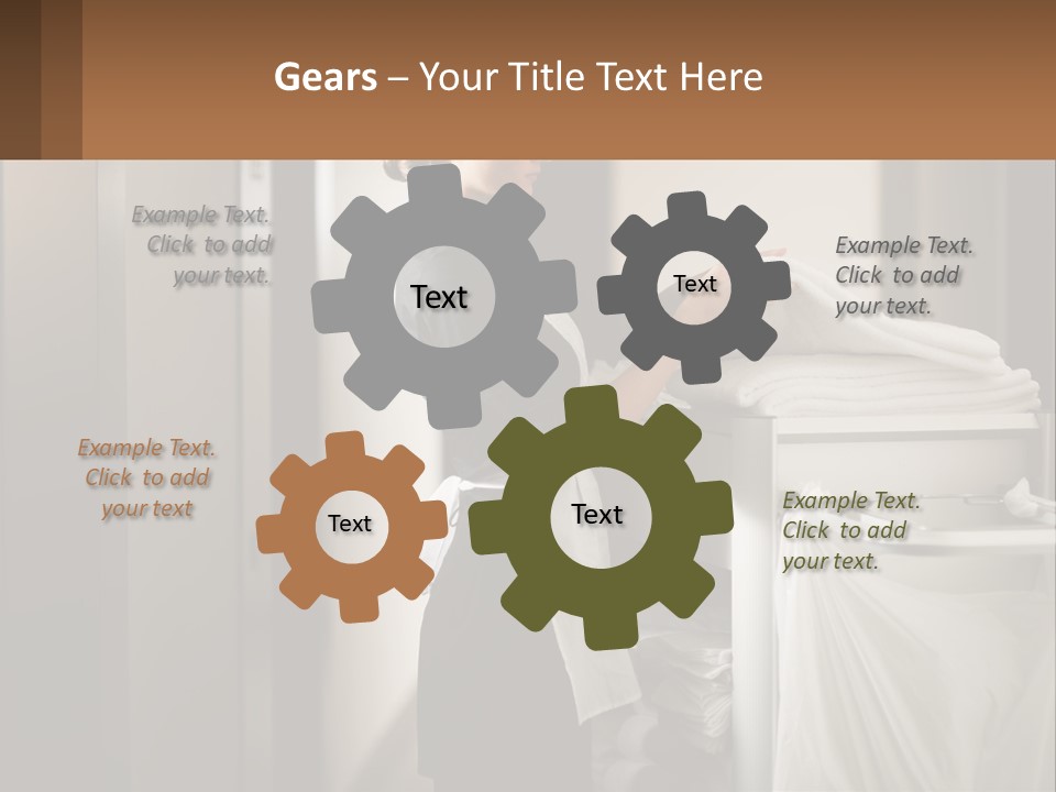 Bed Black Horizontal PowerPoint Template