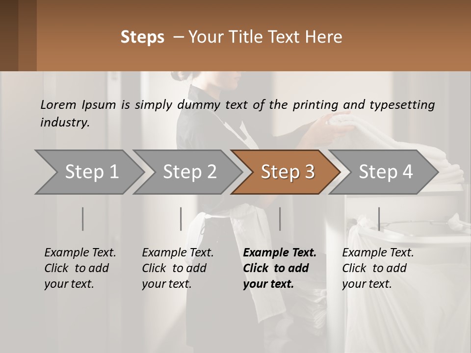 Bed Black Horizontal PowerPoint Template