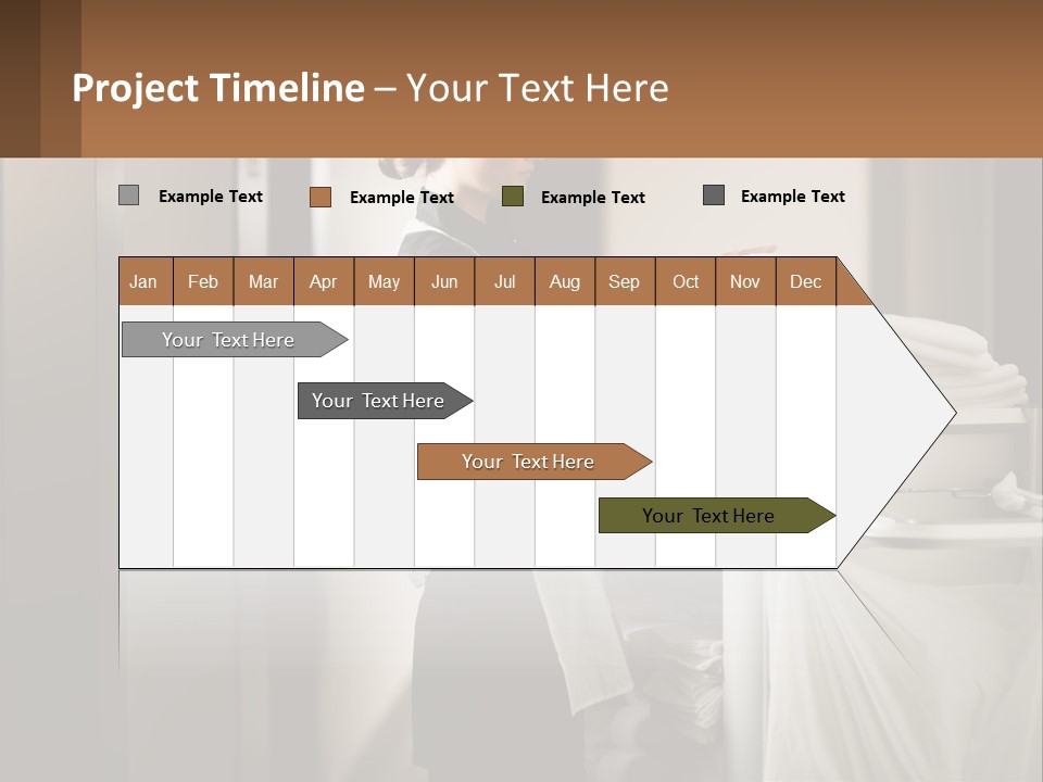 Bed Black Horizontal PowerPoint Template