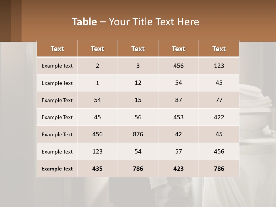Bed Black Horizontal PowerPoint Template
